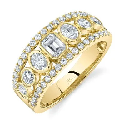 125CT DIAMOND EMERALD OVAL BEZEL RING SHY CREATIONS Rings