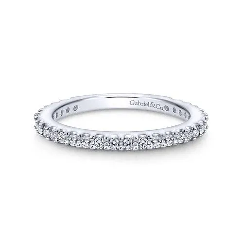 14K White Gold Matching Wedding Band GABRIEL CO Rings
