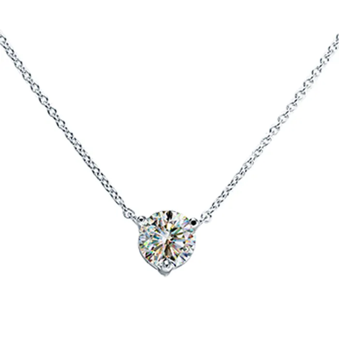 14KWG 200CT FOF RD DIA SOL PEND ON CHAIN FACETS OF FIRE Necklaces