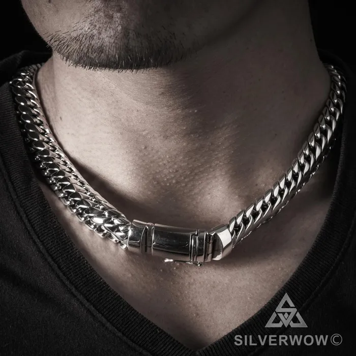 15mm Woven Snake Necklace silverwow Necklaces