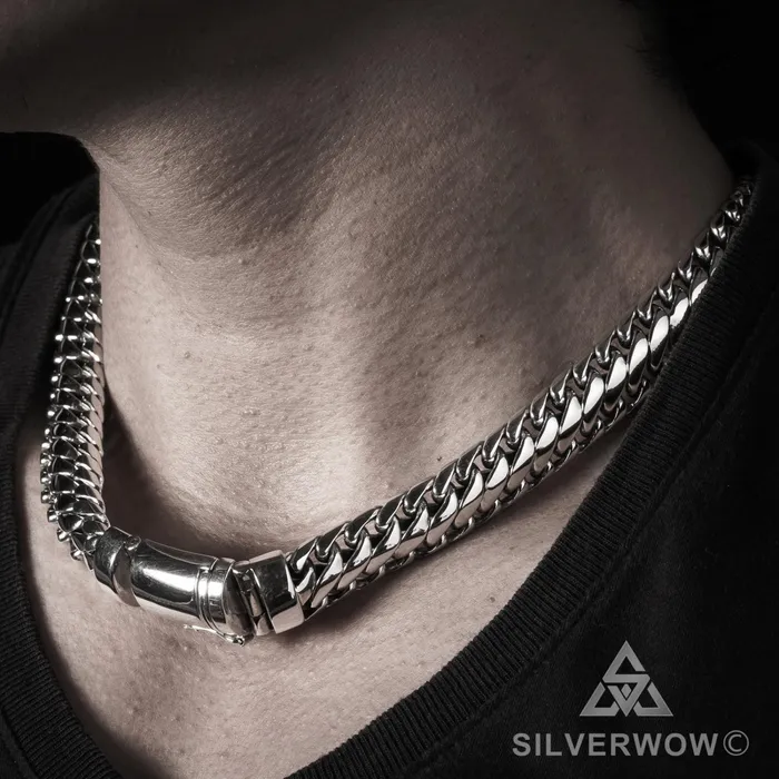 15mm Woven Snake Necklace silverwow Necklaces