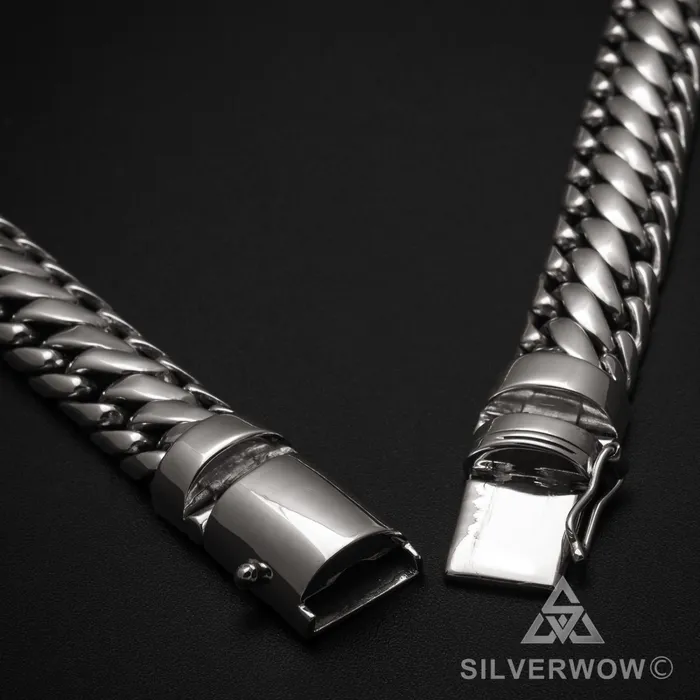 15mm Woven Snake Necklace silverwow Necklaces