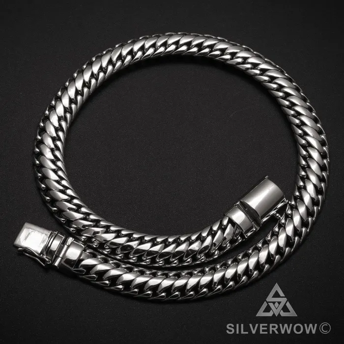 15mm Woven Snake Necklace silverwow Necklaces