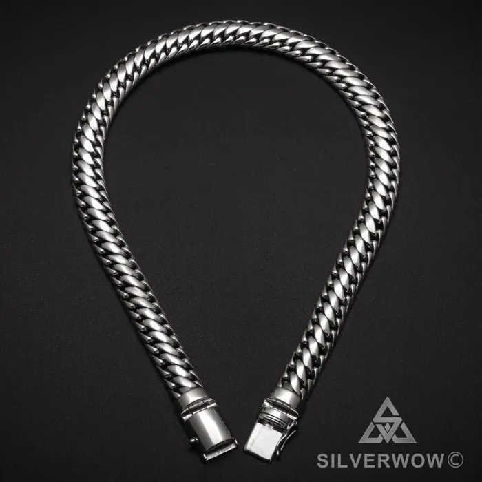 15mm Woven Snake Necklace silverwow Necklaces
