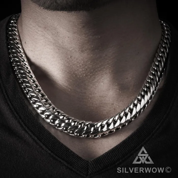 15mm Woven Snake Necklace silverwow Necklaces