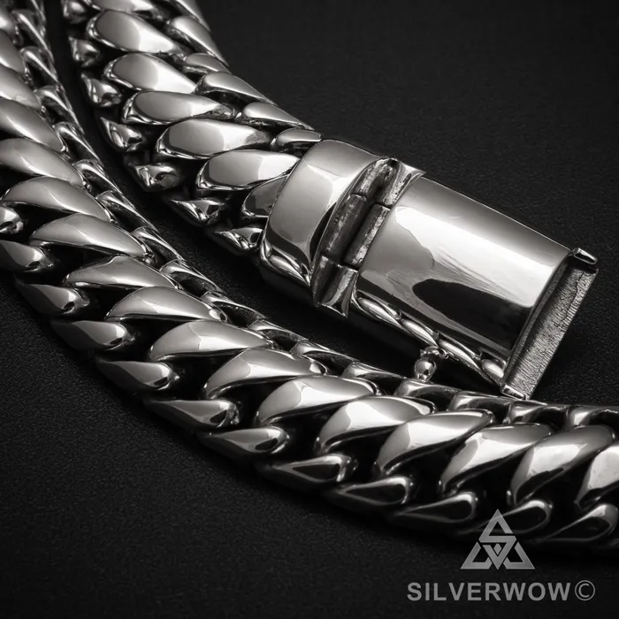 15mm Woven Snake Necklace silverwow Necklaces