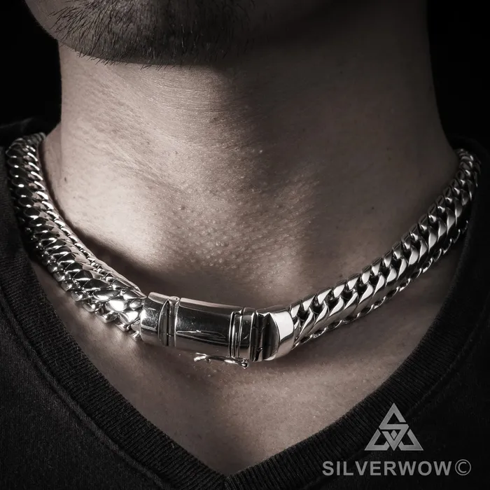 15mm Woven Snake Necklace silverwow Necklaces