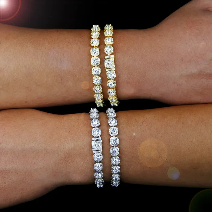 8MM Tennis Edition Iced Out Diamond Bracelet Tennis Bracelets