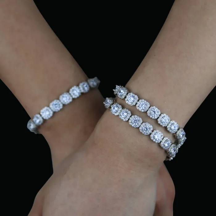 8MM Tennis Edition Iced Out Diamond Bracelet Tennis Bracelets