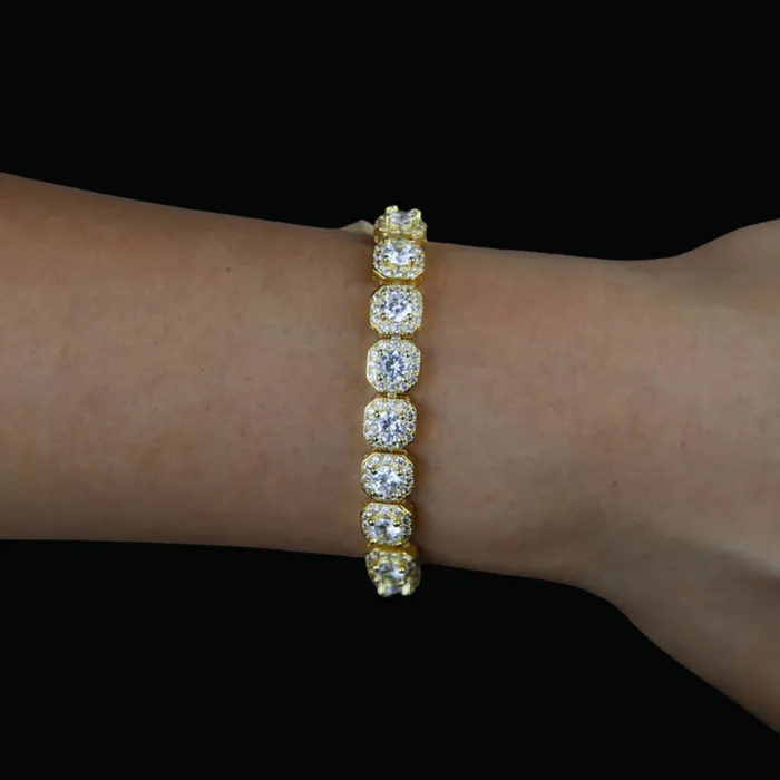 8MM Tennis Edition Iced Out Diamond Bracelet Tennis Bracelets