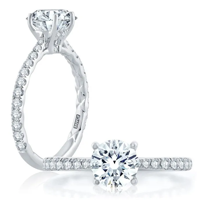 A JAFFE INC Rings Diamond SemiMount Ring