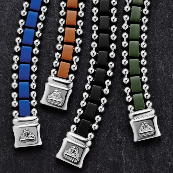 Anthem Matte Hunter Green Ceramic Link Bracelet LAGOS Bracelets
