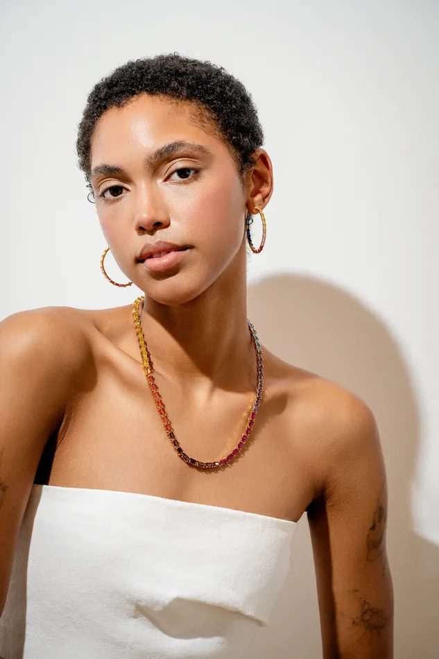 Baguette Chakra Necklace Crystal Haze Jewelry Necklaces