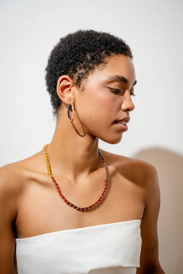 Baguette Chakra Necklace Crystal Haze Jewelry Necklaces