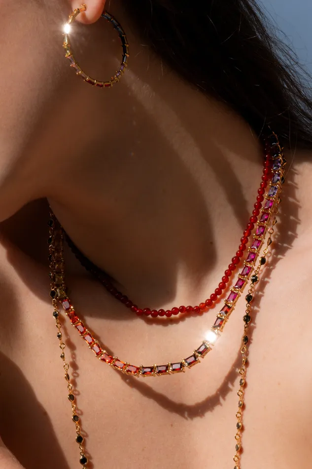 Baguette Chakra Necklace Crystal Haze Jewelry Necklaces
