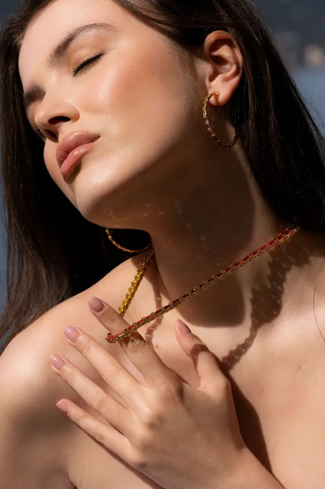 Baguette Chakra Necklace Crystal Haze Jewelry Necklaces