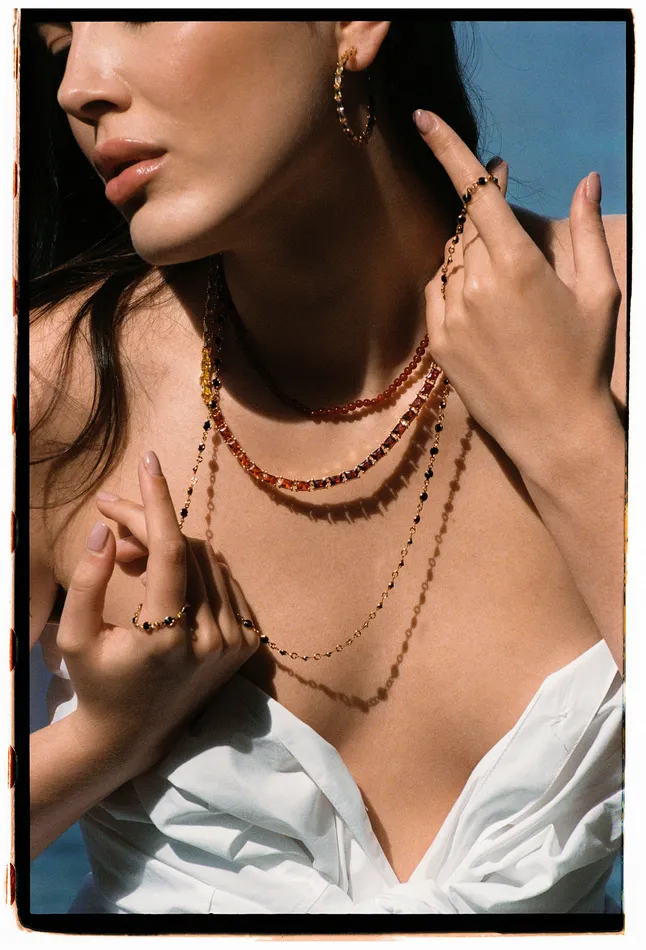 Baguette Chakra Necklace Crystal Haze Jewelry Necklaces