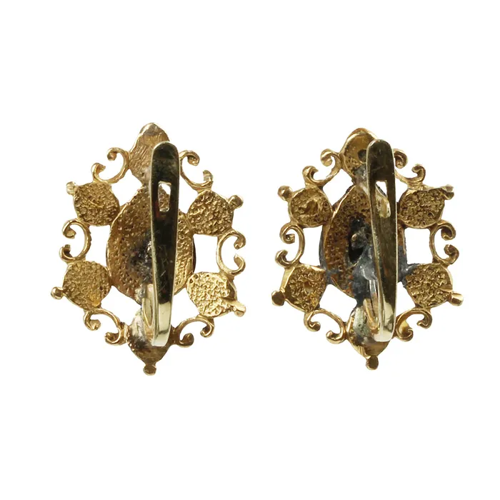 Bell Bird Antiques 18th Century Table Cut Diamond Earrings Earrings