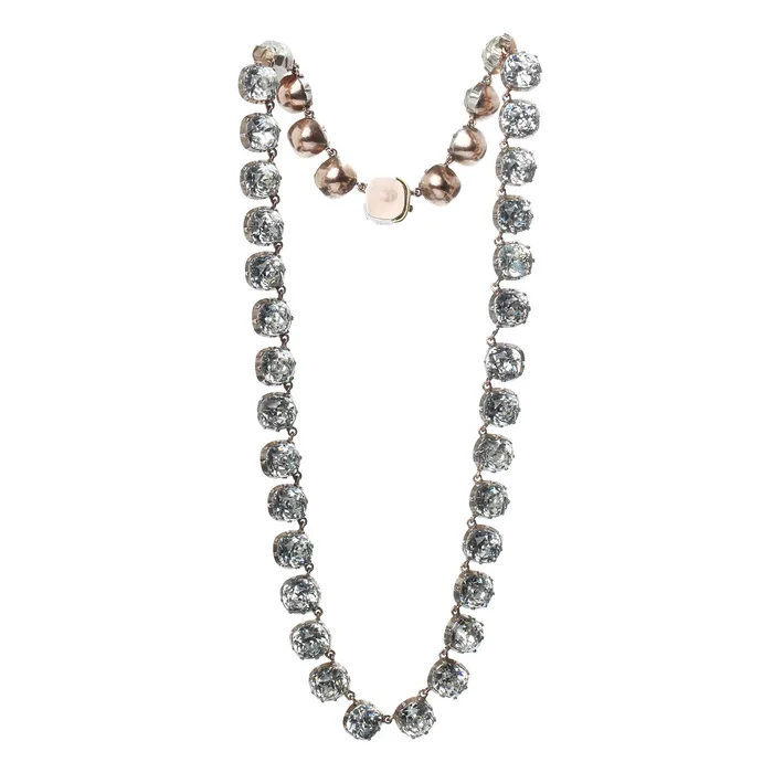 Bell Bird Antiques 18th Century White Paste Rivire Necklace Necklaces