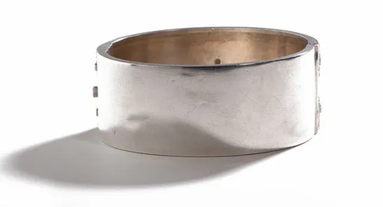 Bell Bird Antiques Bracelets 19th Century English Sterling Bangle