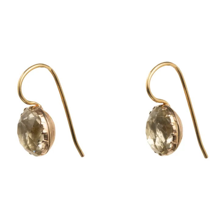 Bell Bird Antiques Georgian Era Chrysoberyl Earrings Earrings