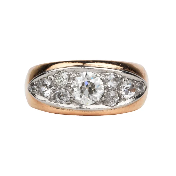 Bell Bird Antiques Rings Early 20th Century Diamond Ring