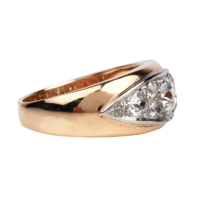 Bell Bird Antiques Rings Early 20th Century Diamond Ring