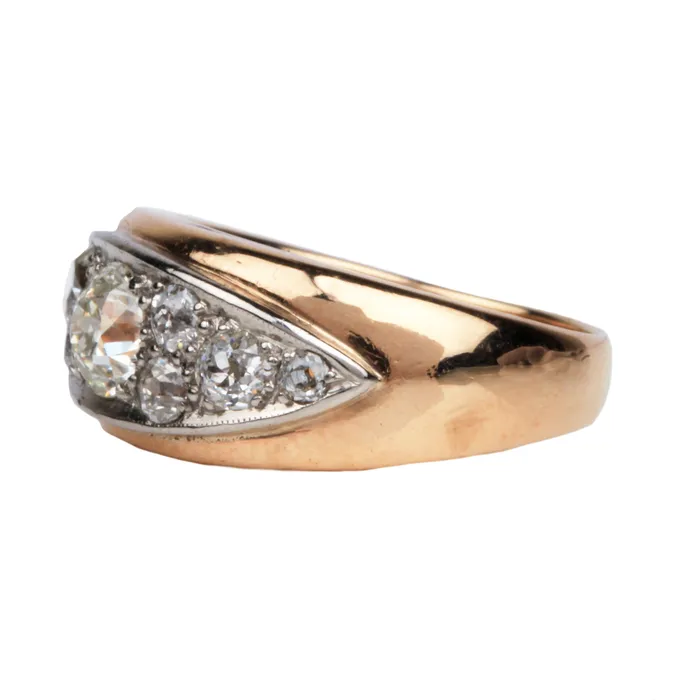 Bell Bird Antiques Rings Early 20th Century Diamond Ring