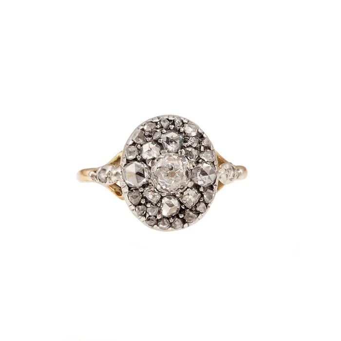 Bell Bird Antiques Rings Victorian Era Diamond Ring