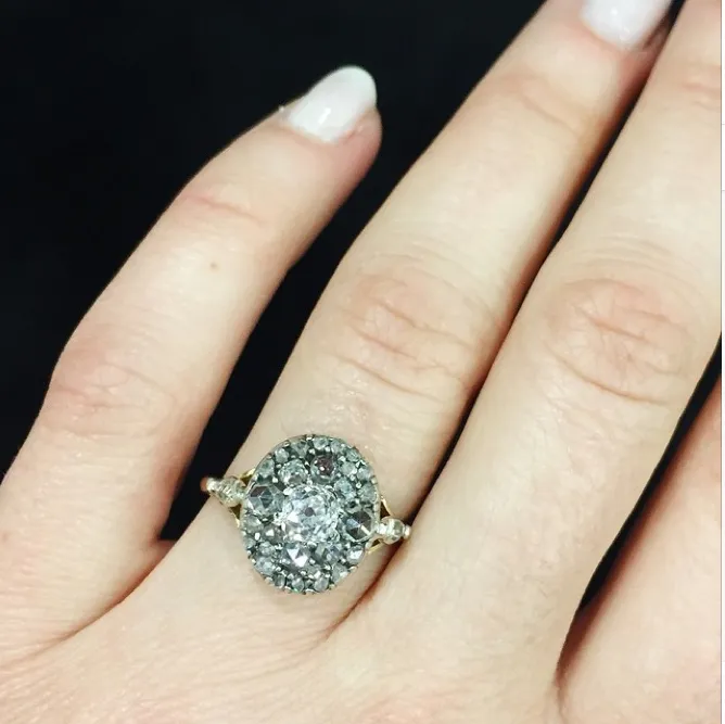 Bell Bird Antiques Rings Victorian Era Diamond Ring