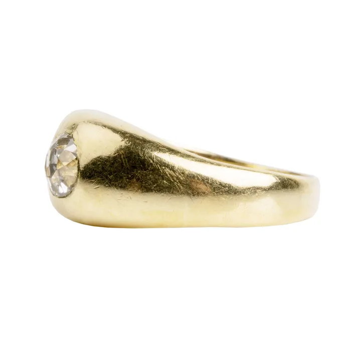 Bell Bird Antiques Rings Victorian era Flush set diamond Ring