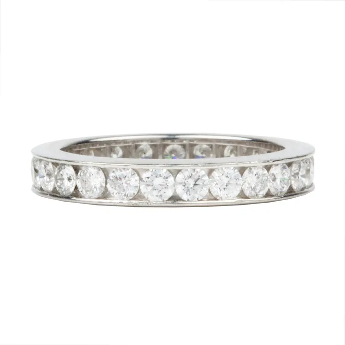 Bell Bird Antiques Rings Vintage Harry Winston Diamond Eternity Diamond Band