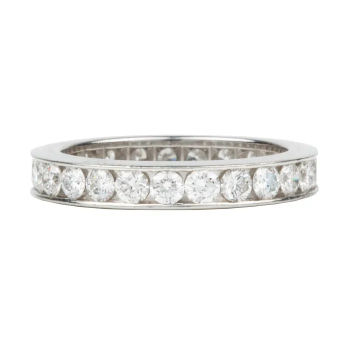 Bell Bird Antiques Rings Vintage Harry Winston Diamond Eternity Diamond Band