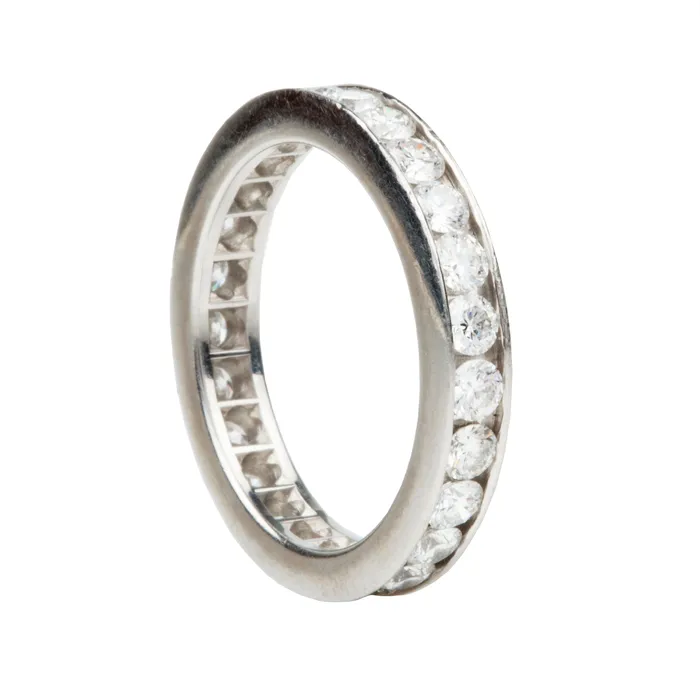 Bell Bird Antiques Rings Vintage Harry Winston Diamond Eternity Diamond Band