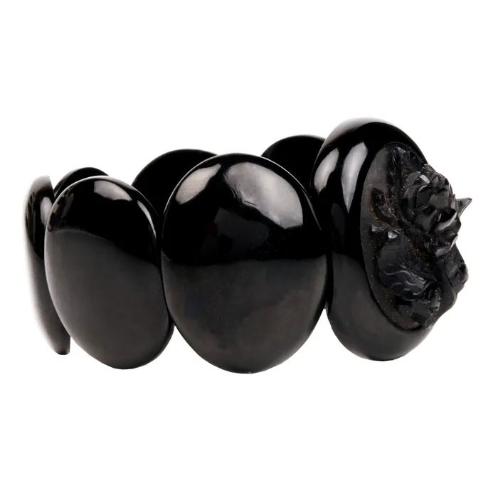 Bell Bird Antiques Victorian Era Whitby Jet Bracelet Bracelets