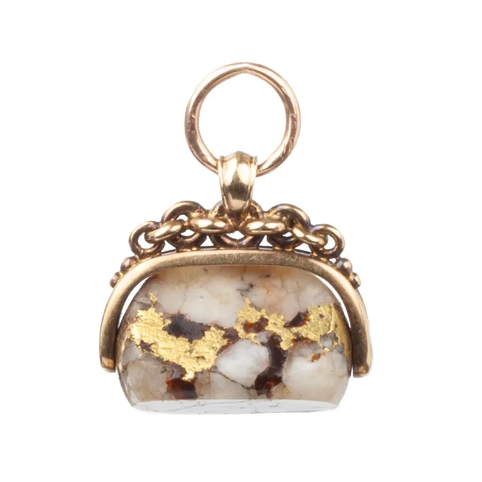 Bell Bird Antiques Watches Victorian Gold Quartz Gold Rush Watch Fob