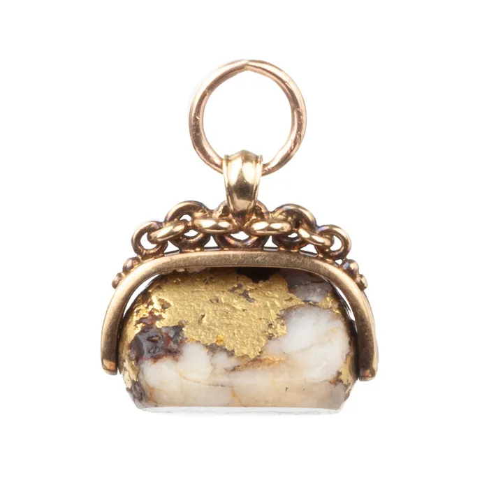 Bell Bird Antiques Watches Victorian Gold Quartz Gold Rush Watch Fob