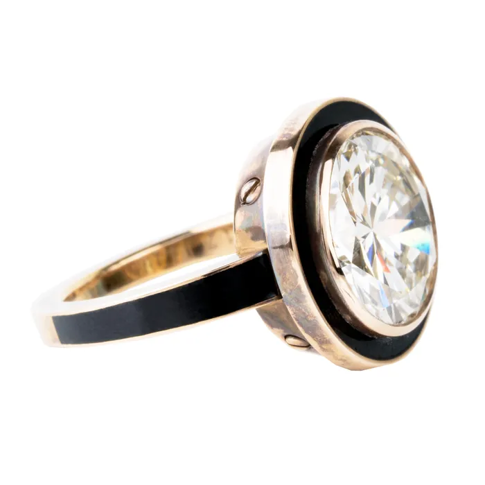 Bell Bird In House Rings Bell Bird Diamond Target Ring
