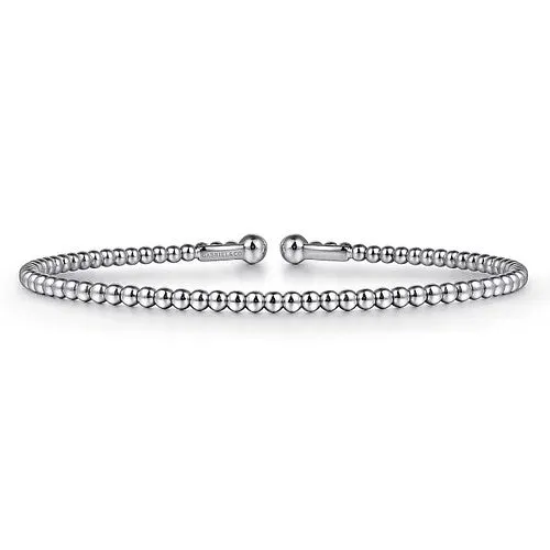 Bracelets GABRIEL CO 14K White Gold Bujukan Split Bangle
