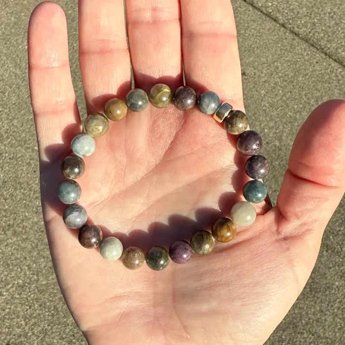 Bracelets Stone Cache Stone Cache Gemstone Chunky Bracelet Sapphire