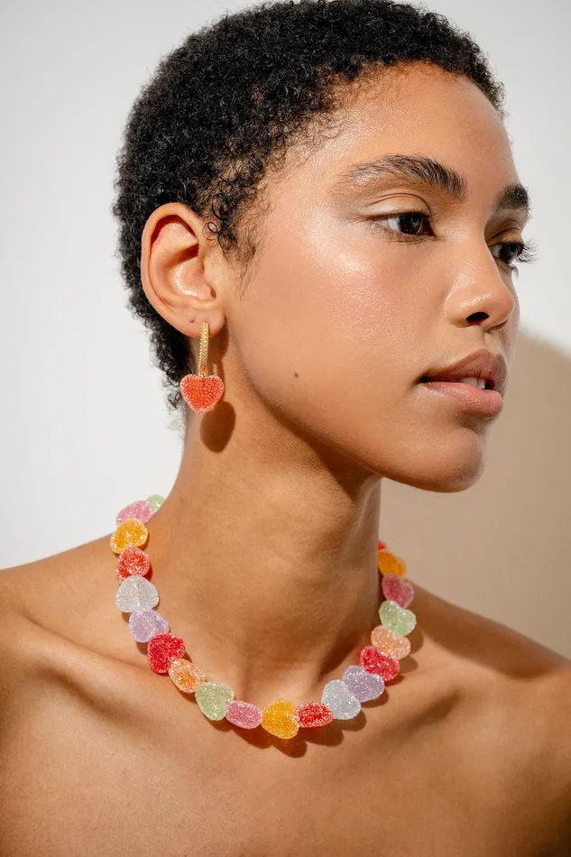 Crystal Haze Jewelry Necklaces Jelly Heart Necklace