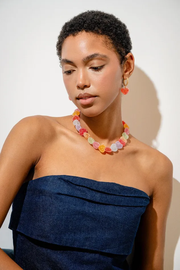 Crystal Haze Jewelry Necklaces Jelly Heart Necklace