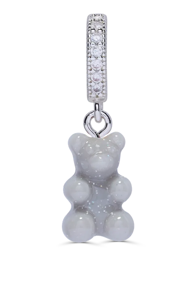Crystal Haze Jewelry Necklaces Nostalgia Bear Pave connector Silver Plated Steel Crystal Haze Jewelry Necklaces Nostalgia Bear Pave connector Silver Plated Steel