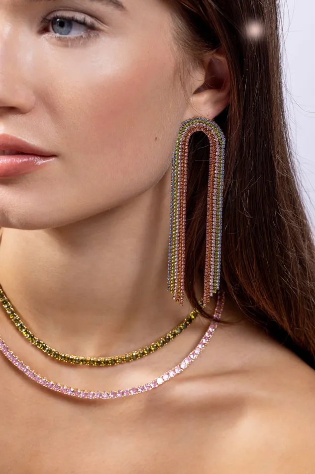 Crystal Haze Jewelry Necklaces Serena necklace Bubblegum