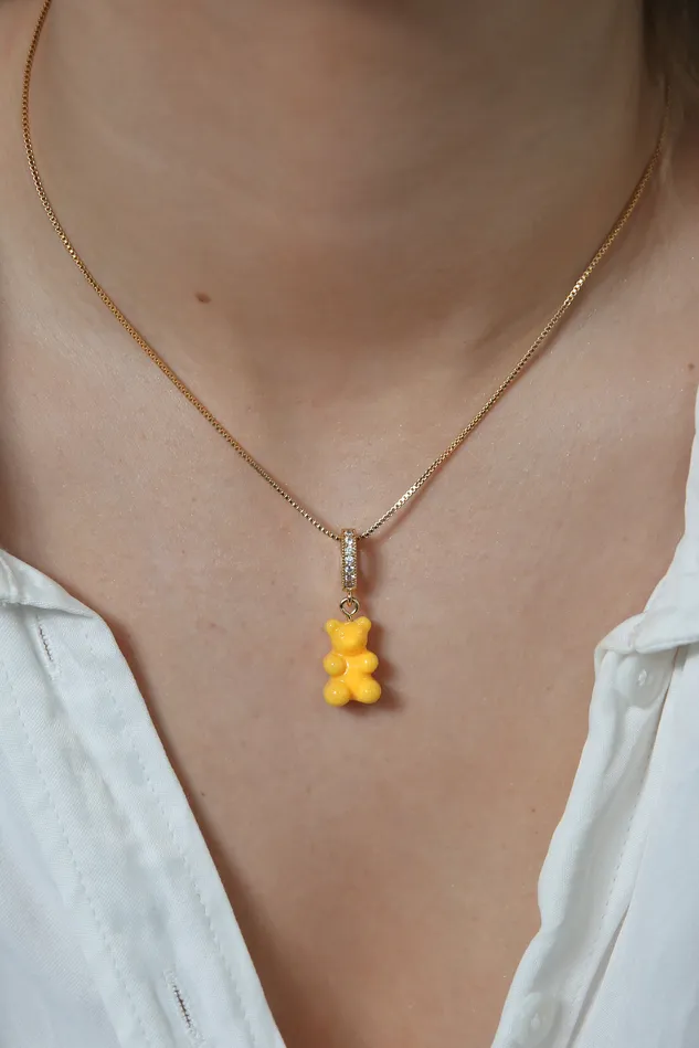 Crystal Haze Jewelry Nostalgia bear Pave connector NYC Taxi Yellow Rings