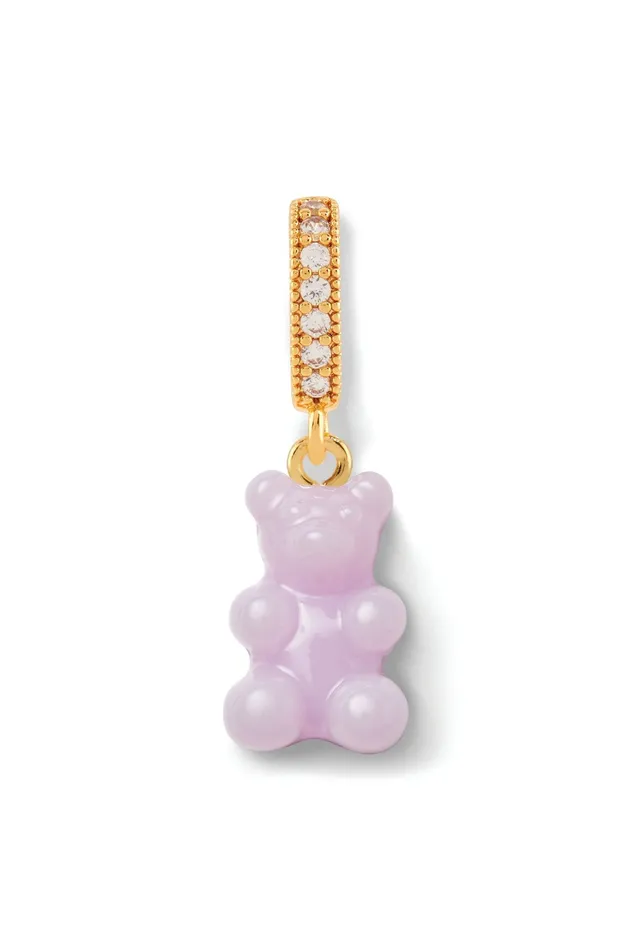 Crystal Haze Jewelry Rings Nostalgia bear Pave connector Lavender
