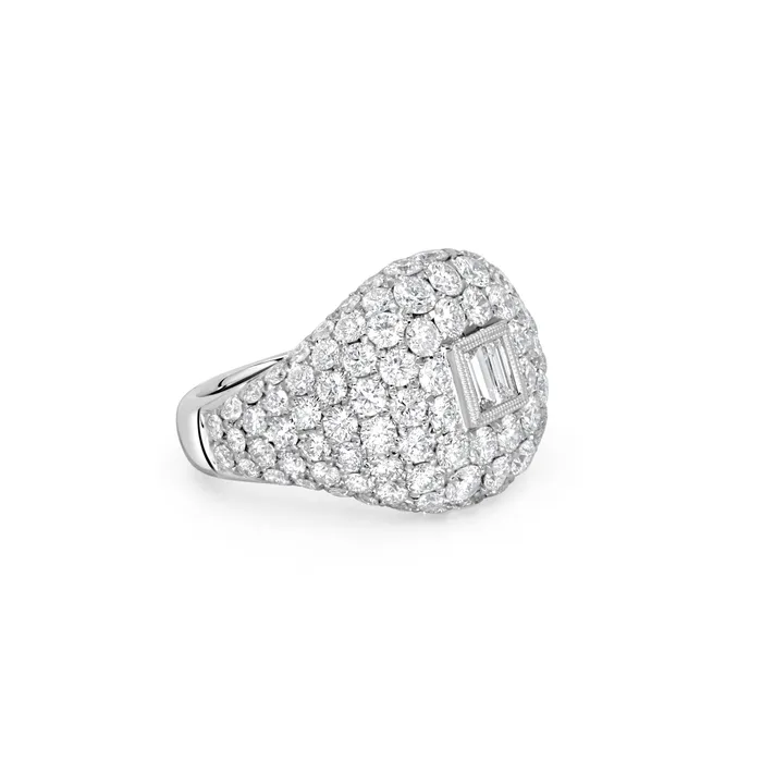 Cushion Shape Diamond Ring Polachecks Collection Rings