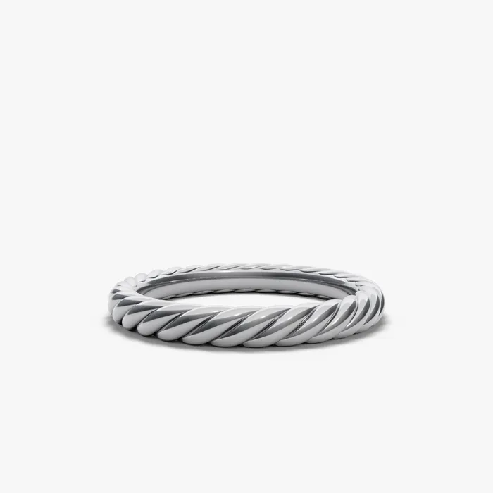 David Yurman Rings 34MM MODERN CABLE BAND RING SIL