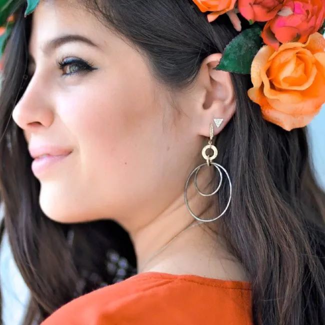 Diamond Triangle Earring NicoleHD Jewelry Earrings