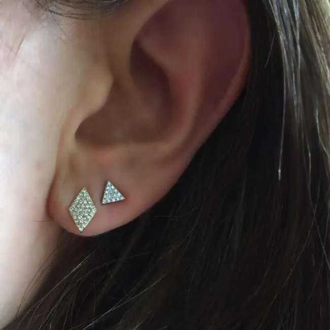 Diamond Triangle Earring NicoleHD Jewelry Earrings